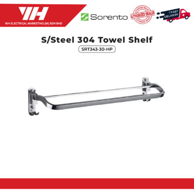 Sorento S/Steel Towel Shelf (Satin Finish) SRT343-30-HP