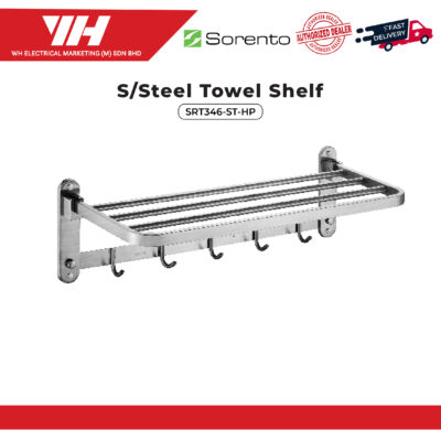 Sorento 32″ Moveable Towel Shelf (Satin Finish) SRT346-ST-HP