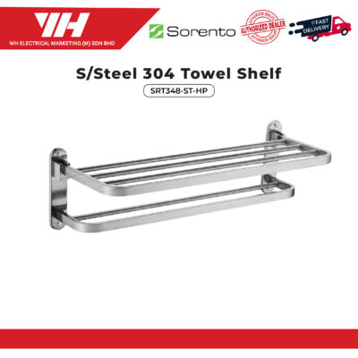 Sorento S/Steel Towel Shelf (Satin Finish) SRT348-ST-HP