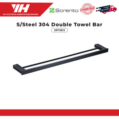 Sorento S/Steel Double Glass Shelf SRT3613