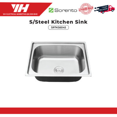 Sorento S/Steel Kitchen Sink (600 x 450 x 230mm) SRTKS6045