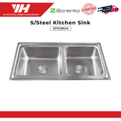 Sorento S/Steel Kitchen Sink (865 x 465 x 250mm) SRTKS8646