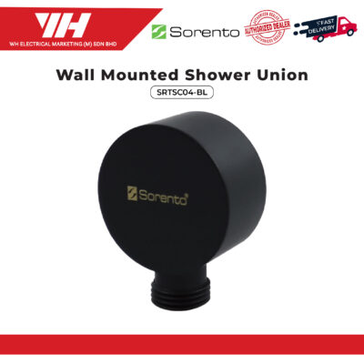 Sorento Wall Mounted Shower Union SRTSC04-BL