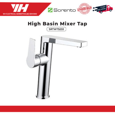 Sorento Single Lever High Basin Mixer Tap Chrome SRTWT5233