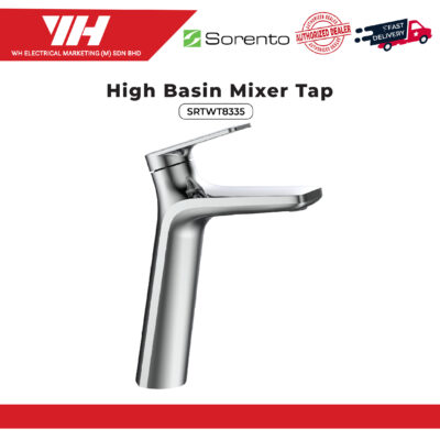 Sorento Single Lever High Basin Mixer Tap Chrome SRTWT8335