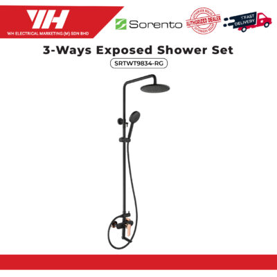 Sorento Single Handle Rain Shower Mixer SRTWT9834-RG
