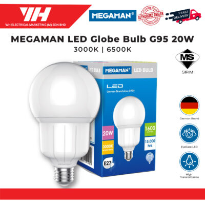 MEGAMAN LED Globe Bulb G95 20W E27