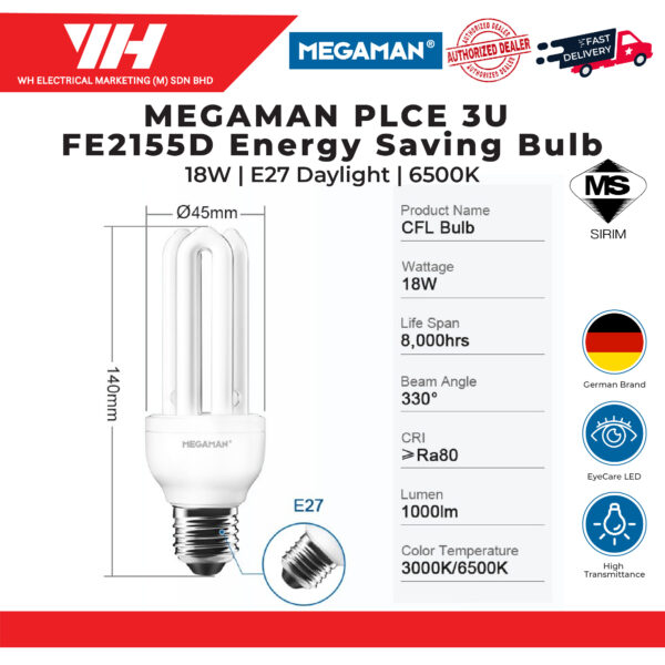 MEGAMAN PLCE 3U Energy Saving Bulb 26