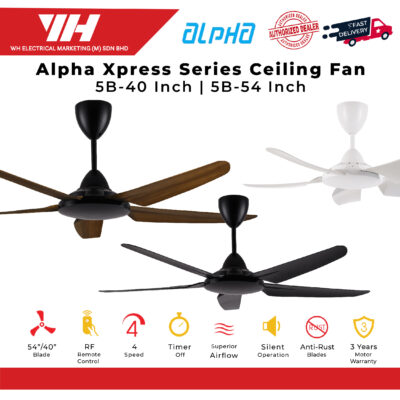 Alpha Cosa Xpress 40″/54″ – 5Blade Ceiling Fan