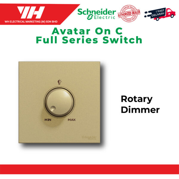 Avatar On C Gold Rotary Dimmer