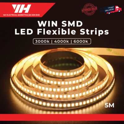 WiN LED Strips 2835 5 meters with 120 LEDs/meter 12V DC Flexible Decorative Lighting