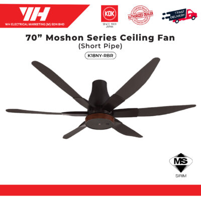 KDK Moshon K18NY (180cm/ 70”) Remote Ceiling Fan