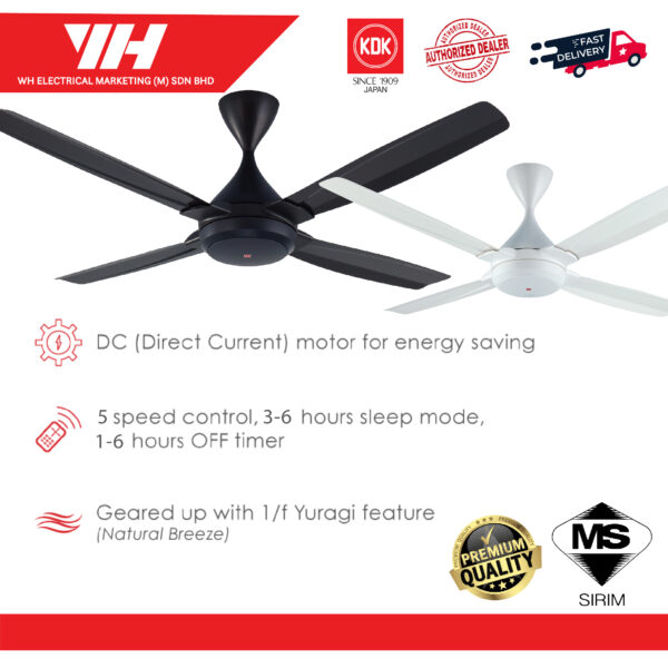 KDK K14TE Remote Control Ceiling Fan 3