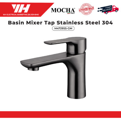 MOCHA STAINLESS STEEL BASIN MIXER ( GUN METAL | BLACK ) M4729SS