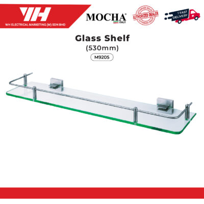 MOCHA SINGLE GLASS SHELF M9205