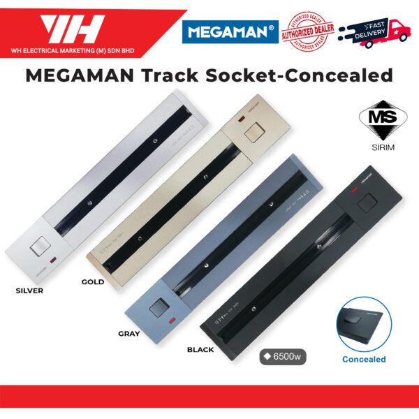 MEGAMAN Track Socket Concealed