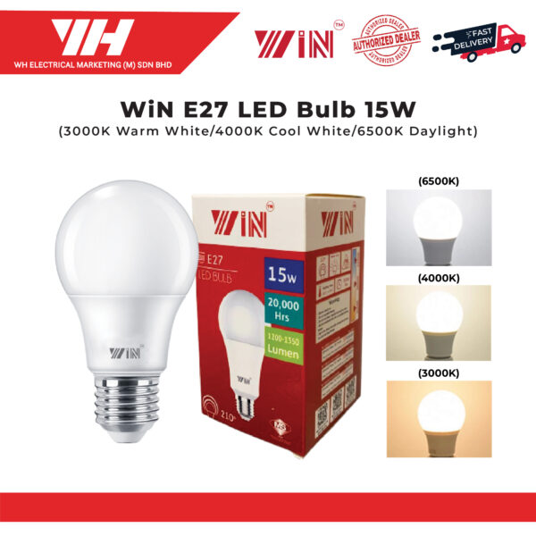 WIN 15W E27 A60 LED A BULB