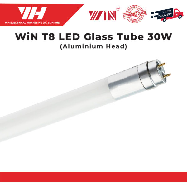 WIN 30W LED T8 GLASS TUBEALUMINIUM HEAD