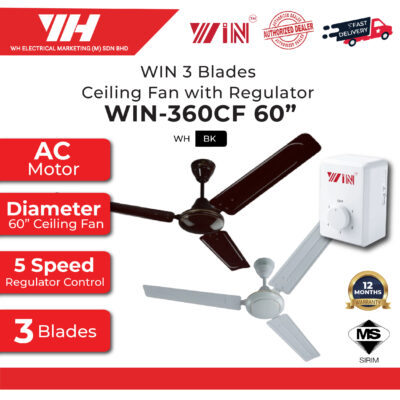 WIN 60″ HIGH QUALITY CEILING FAN WITH SIRIM