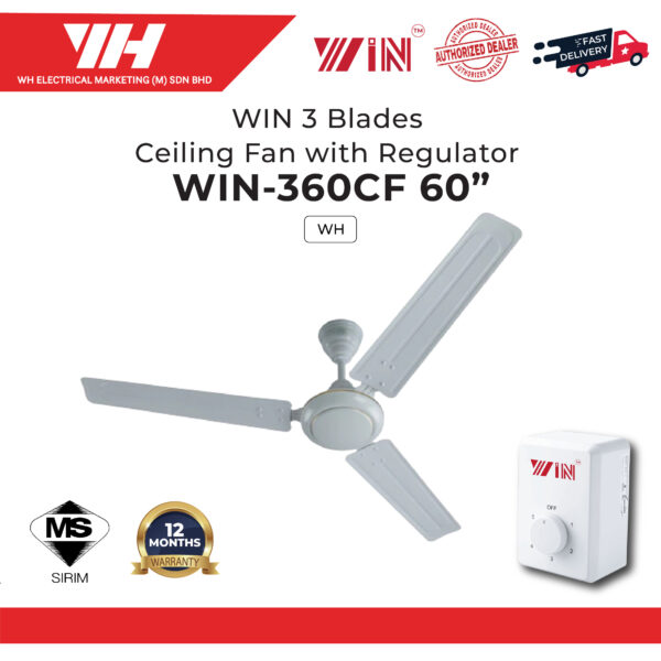 WIN 60 CEILING FAN wh