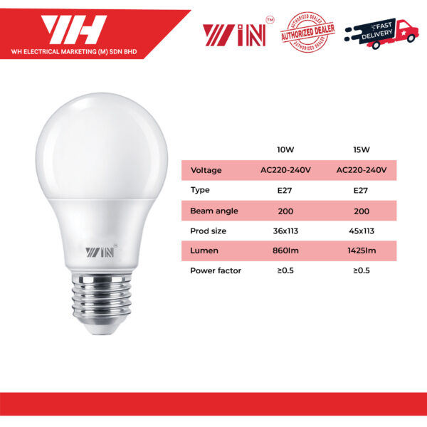 WIN E27 A60 LED A BULB