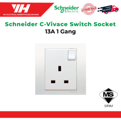 SCHNEIDER C-VIVACE 13A/15A/20A SWITCHED SOCKET OUTLET