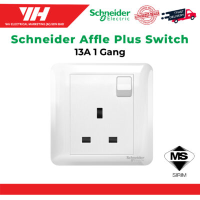 SCHNEIDER AFFLE PLUS 13A SWITCHED SOCKET OUTLET
