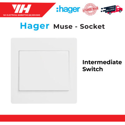 HAGER MUSE 1 GANG INTERMEDIATE SWITCH