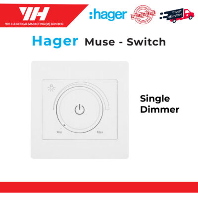 HAGER MUSE 40-500W SINGLE DIMMER