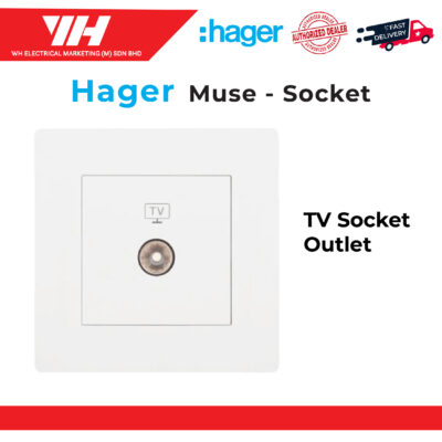 HAGER MUSE TV SOCKET OUTLET