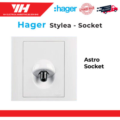 HAGER STYLEA ASTRO TV SOCKET OUTLET