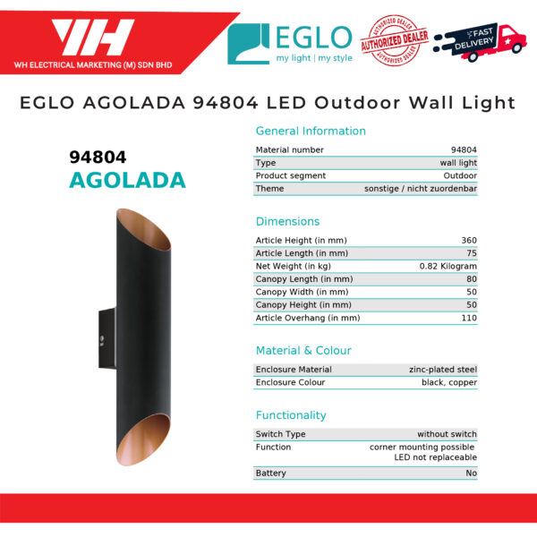 EGLO AGOLADA 94804 02