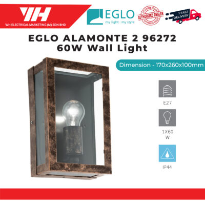 EGLO ALAMONTE 2 96272 60W WALL LIGHT