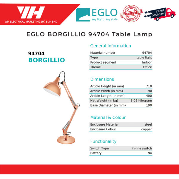 EGLO BORGILLIO 94704 02