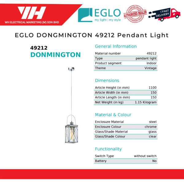 EGLO DONGMINGTON 49212 02