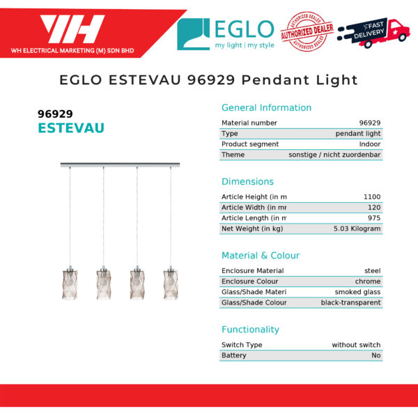 EGLO ESTEVAU 96929 02