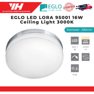 EGLO LED LORA 95001 16W CEILING LIGHT 3000K