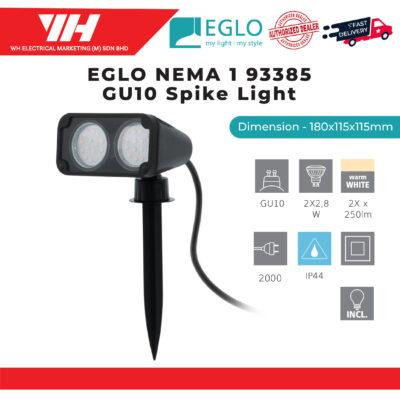 EGLO NEMA 1 93385 GU10 SPIKE LIGHT