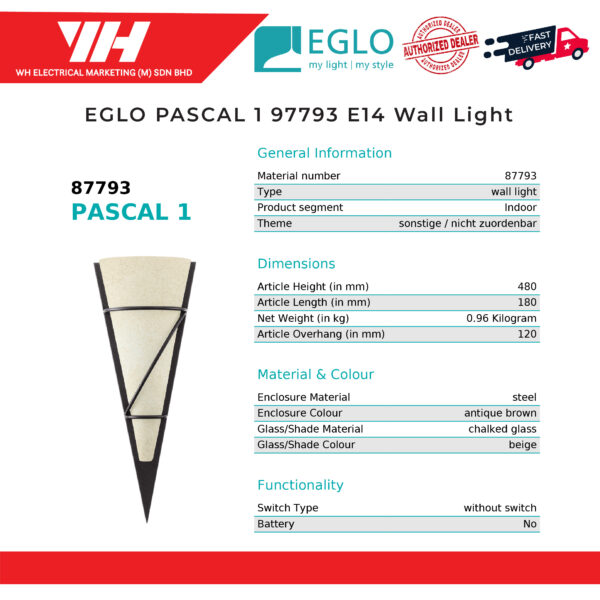 EGLO PASCAL 1 97793 02