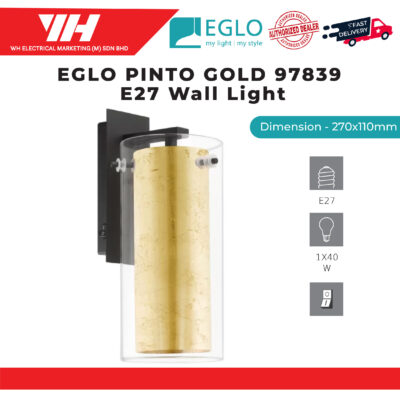 EGLO PINTO GOLD 97839 E27 WALL LIGHT