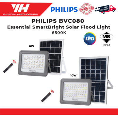 Philips BVC080 Essential SmartBright Solar Flood Light