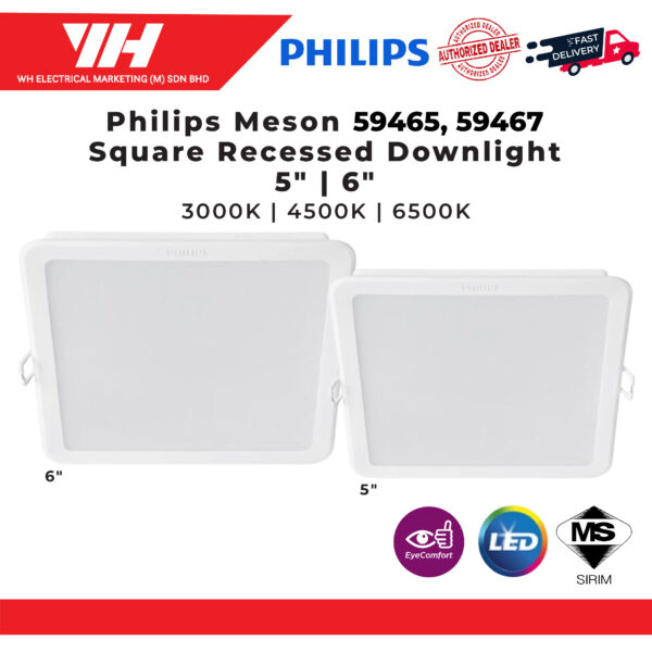 Philips Downlight Meson Square 01