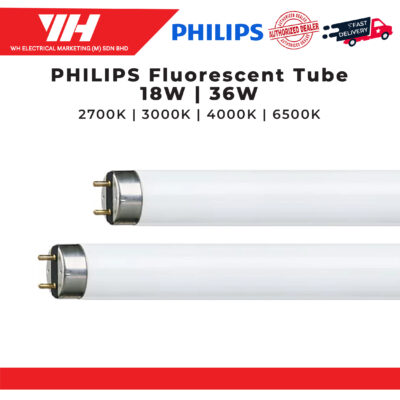 PHILIPS FLUORESCENT TUBE 18W/36W