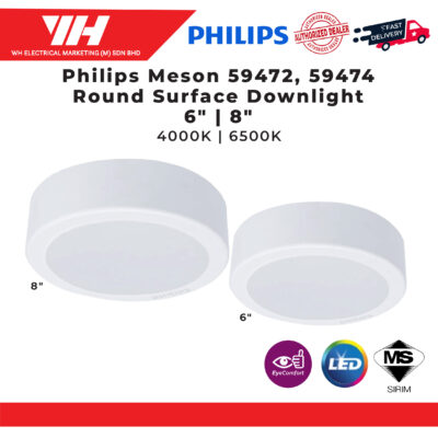 Philips Meson 59472,59474 Round Surface Downlight
