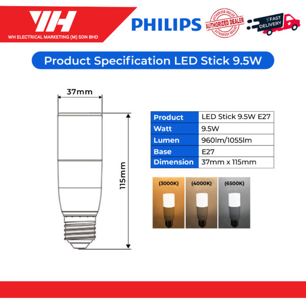 Philips PLC Stick 9.5W 02