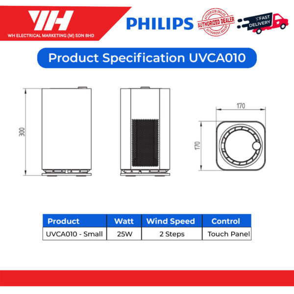 Philips UVCA010 UVCA210 02