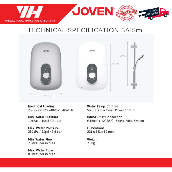 Joven SA15M Water Heater 02