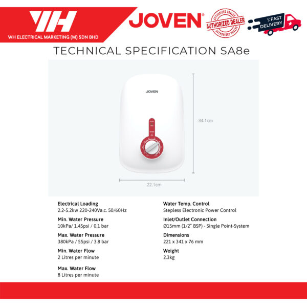Joven SA8E Water Heater 02