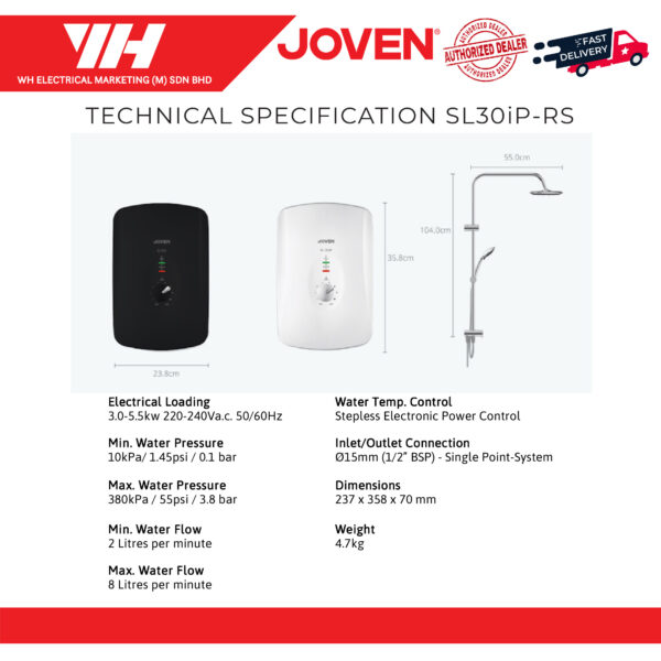 Joven SL30IP SL30IP RS Water Heater 02