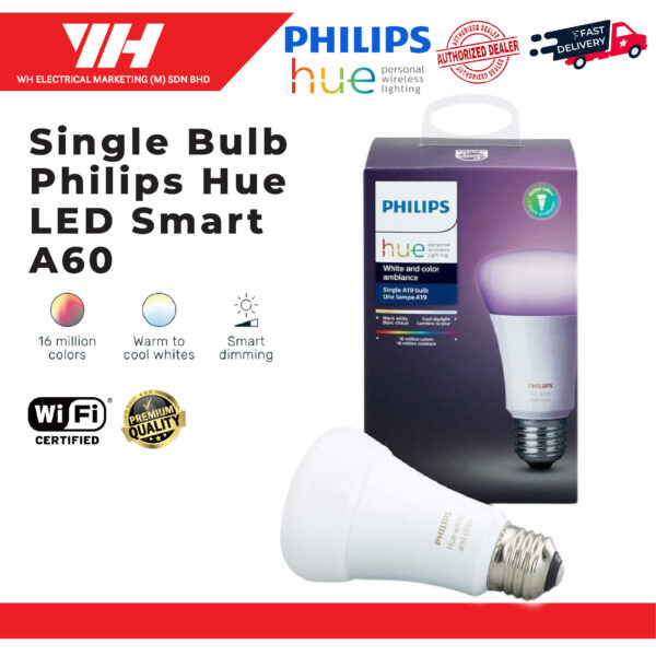 Philips Hue Smart A60 LED Light Bulb